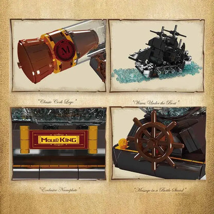 Mini Black Pearl in una Bottiglia (822 pezzi) 