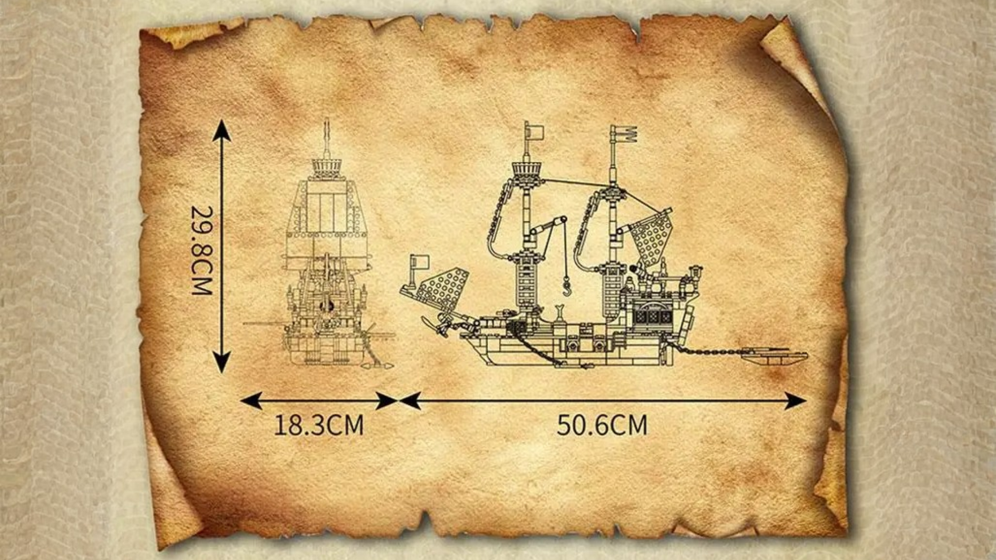 Model statku Redbeard’s Revenge (928 elementów) 