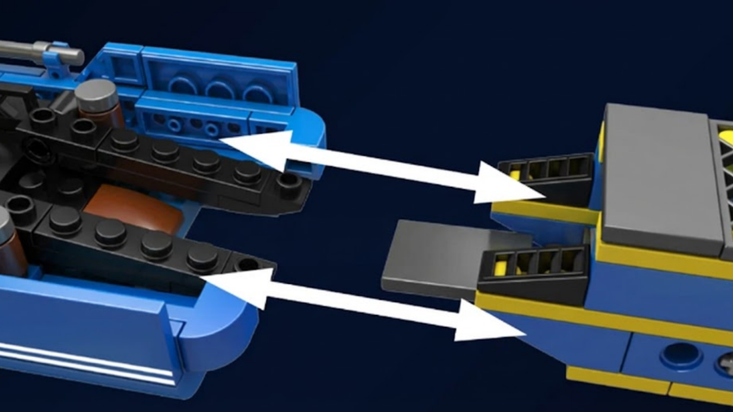 Łódź do zbierania odpadów (407 elementów) 