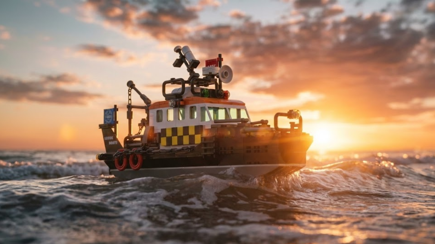 Британский многофункциональный спасательный катер (364 детали) 