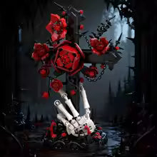 Готический крест и розы (636 деталей) 