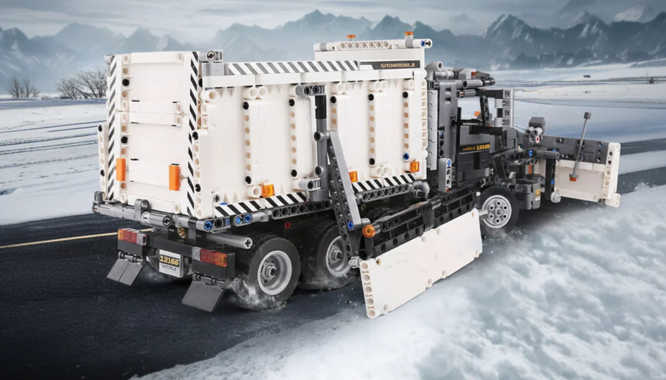 Mack Granite GU813 Snow Plow Dump Truck (1694 peças) 