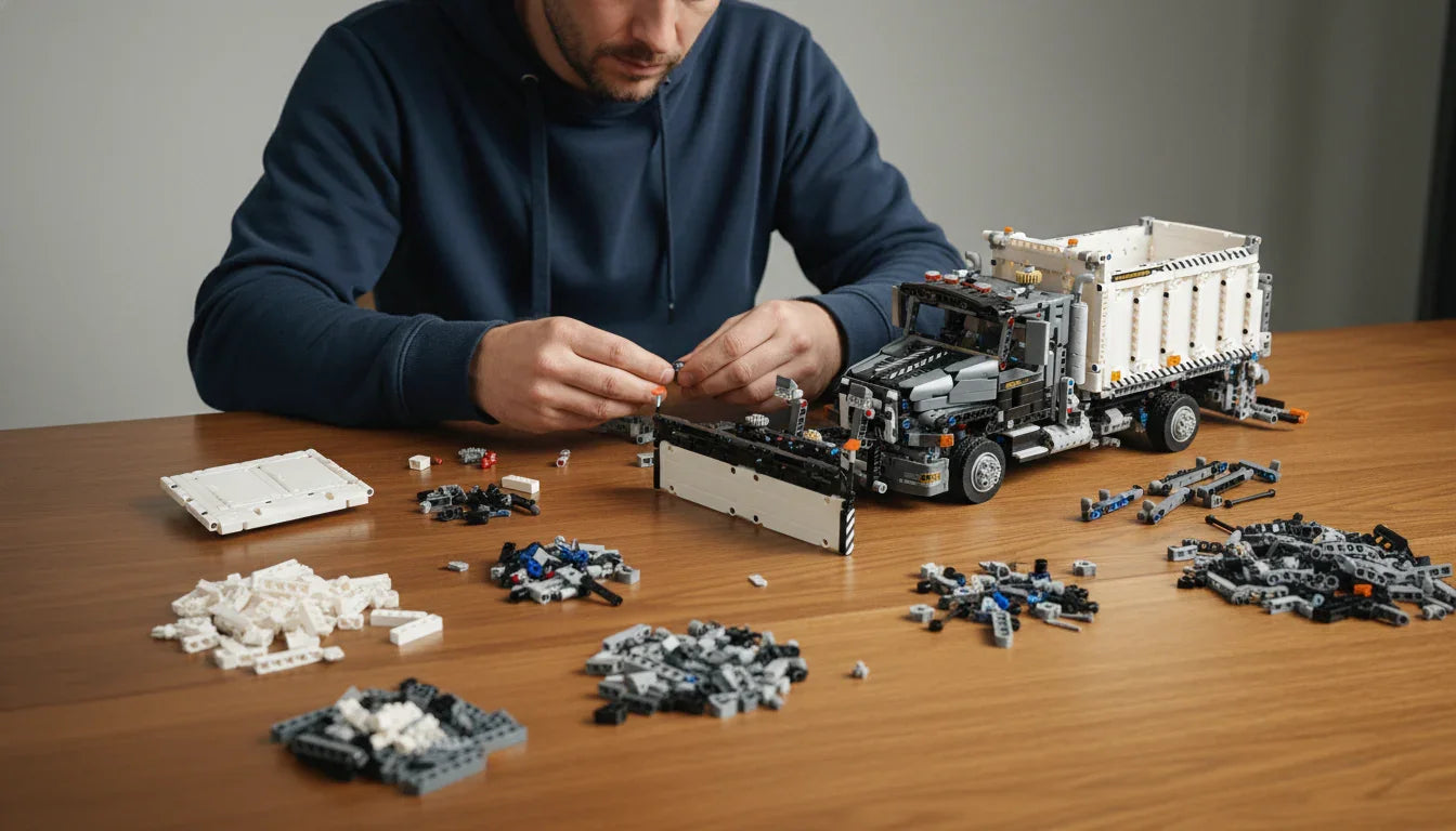 Mack Granite GU813 Snow Plow Dump Truck (1694 peças) 