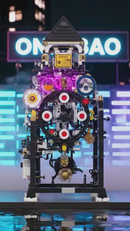 Киберпанковские механические часы (3181 деталь) 