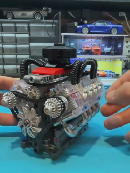 Chevy LSX454 Motor V8 Motorizat (487 piese) 